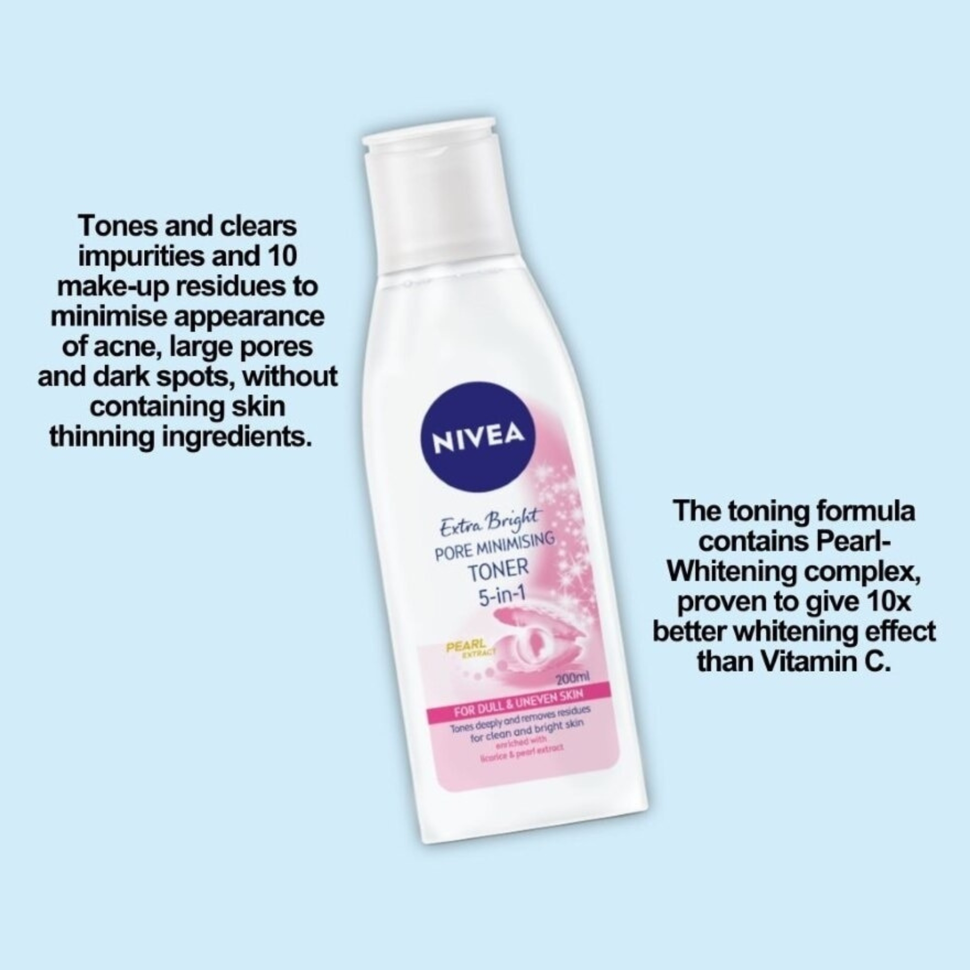 Nivea Extra Bright Pore Minimising Toner 200ml IDConline shop bangladeshothoba.com