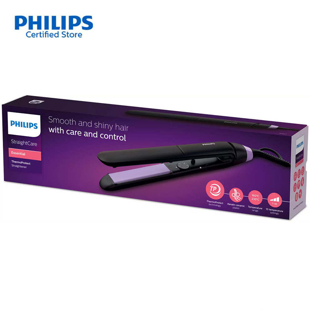 Picture of Philips BHS377/00 StraightCare Essential ThermoProtect Straightener for Women