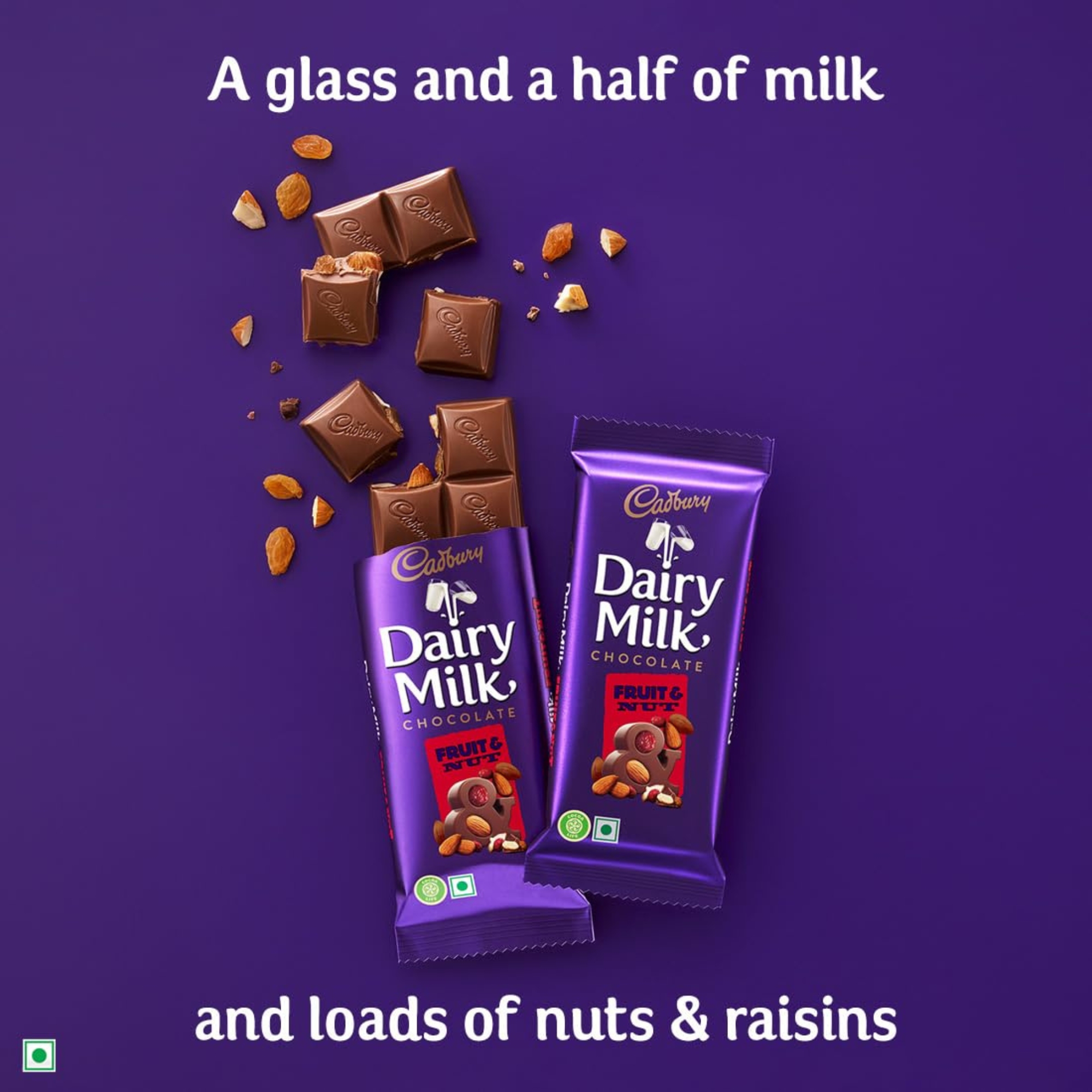 Cadbury Dairy Milk Fruit and Nut Chocolate Bar 75gm IDConline shop bangladeshothoba.com