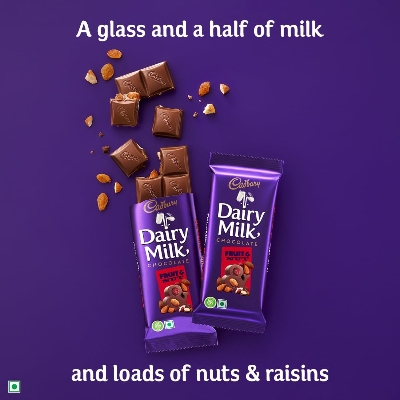Cadbury Dairy Milk Fruit and Nut Chocolate Bar 75gm IDConline shop bangladeshothoba.com
