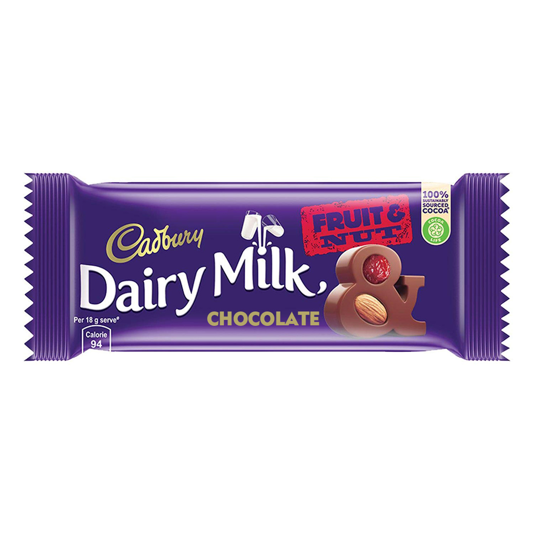 Cadbury Dairy Milk Fruit and Nut Chocolate Bar 36gm IDConline shop bangladeshothoba.com