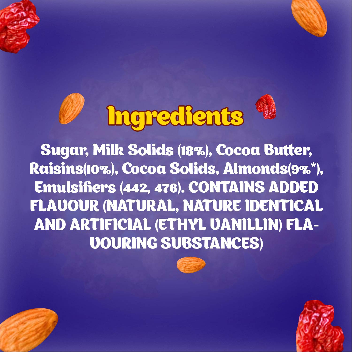 Cadbury Dairy Milk Fruit and Nut Chocolate Bar 36gm IDConline shop bangladeshothoba.com