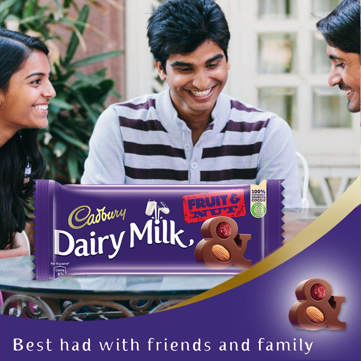 Cadbury Dairy Milk Fruit and Nut Chocolate Bar 36gm IDConline shop bangladeshothoba.com