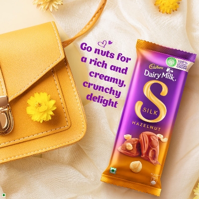 Cadbury Dairy Milk Silk Hazelnut Chocolate 58gm IDConline shop bangladeshothoba.com