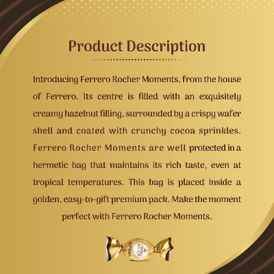 Ferrero Rocher Moments 8 pralines Pcs 46.4 gm IDConline shop bangladeshothoba.com