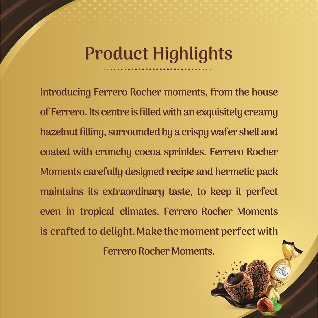 Ferrero Rocher Moments 16 pralines Pcs 92.8 gm IDConline shop bangladeshothoba.com