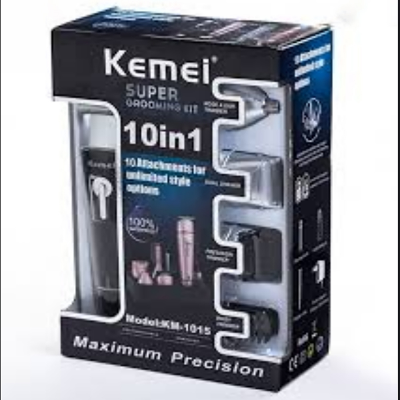 Picture of Kemei KM-1015 Professional 10 in 1 Super Multi-grooming Kit Shaver Trimmer for Men