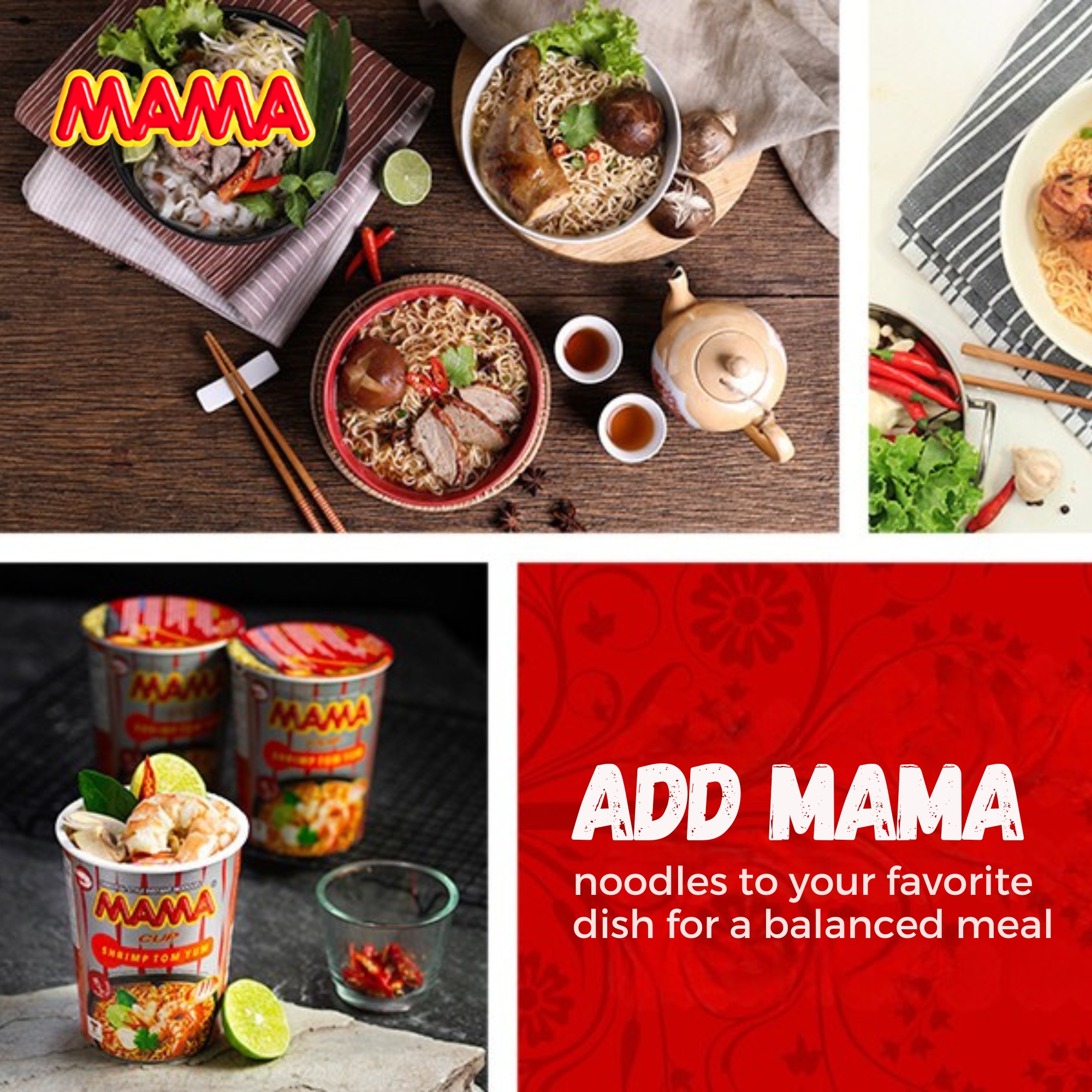 Picture of Mama Oriental Style Instant Noodles Hot & Spicy Flavour 90gm