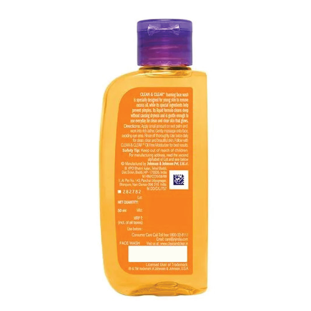 Clean & Clear Foaming Facewash for Oily Skin 50ml IDConline shop bangladeshothoba.com