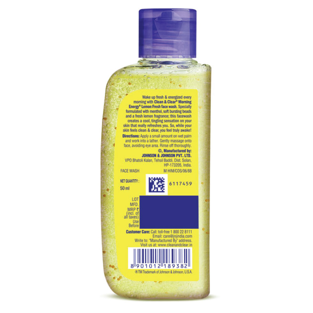 Clean & Clear Morning Energy Lemon Fresh Face Wash 50ml IDConline shop bangladeshothoba.com