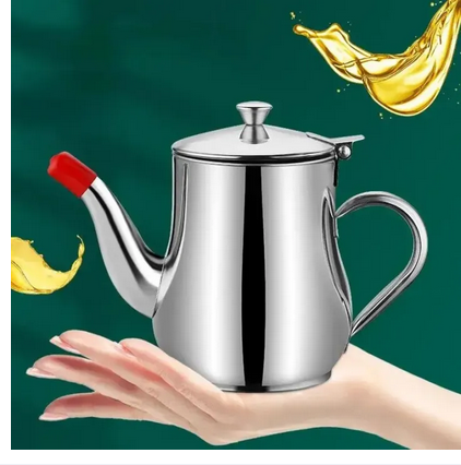 Picture of Stainless Steel Oil Strainer Pot Container Jug Storage Can With Filter Cooking Oil Pot Kitchen Large Capacity