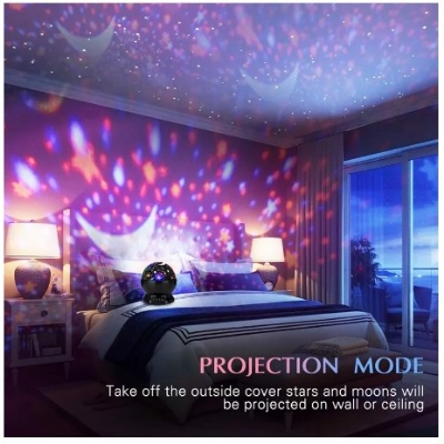 Picture of Starry Projector Night Light Rotating Sky Moon Lamp Galaxy Lamps Home Bedroom Decoration Starlight