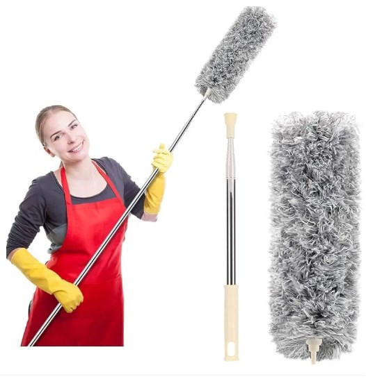 Picture of Microfiber Dusting Retractable Household Cleaner Feather Duster Car Sweeper From the Dust Brush