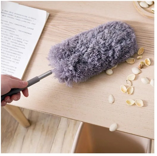 Picture of Microfiber Dusting Retractable Household Cleaner Feather Duster Car Sweeper From the Dust Brush