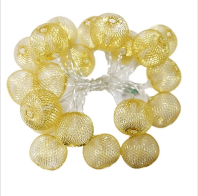 Picture of Metal fairy light Mini bulb shape lantern/ jhumka