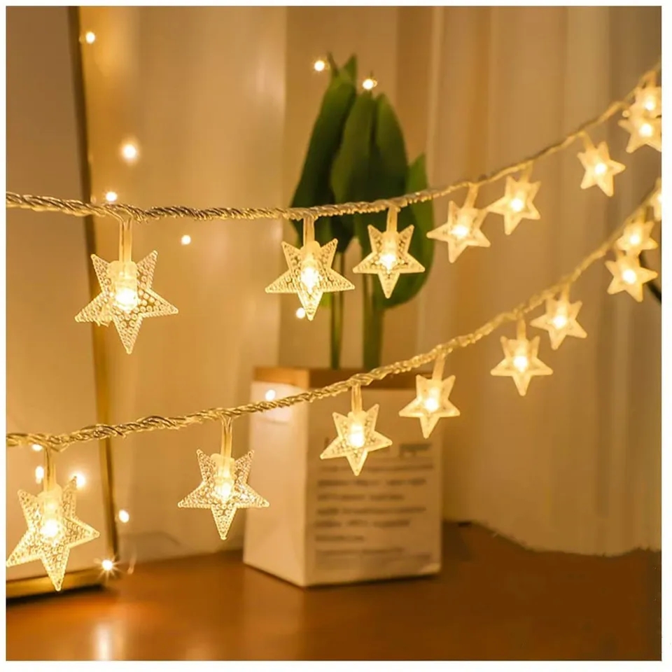 Picture of LED Star String Fairy Lights - Golden