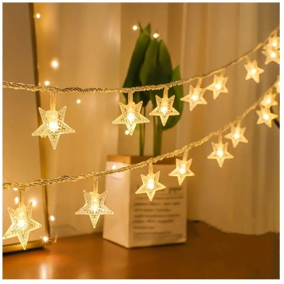 Picture of LED Star String Fairy Lights - Golden