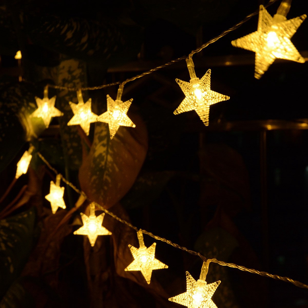 Picture of LED Star String Fairy Lights - Golden