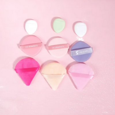 Picture of Kiss Lovely soft 9 Piece Makeup Puff Set 3 Shape Soft Cushion Puff