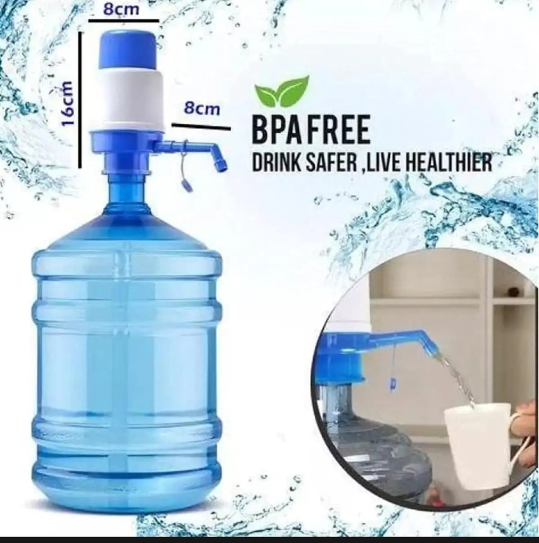 Picture of Hand press manual water pump dispenser - Manual Water Pump For Bottle - Easily Dispense Water From Bottles With This Manual Water Pump Dispenser - Providing Convenience For Your Home Or Office