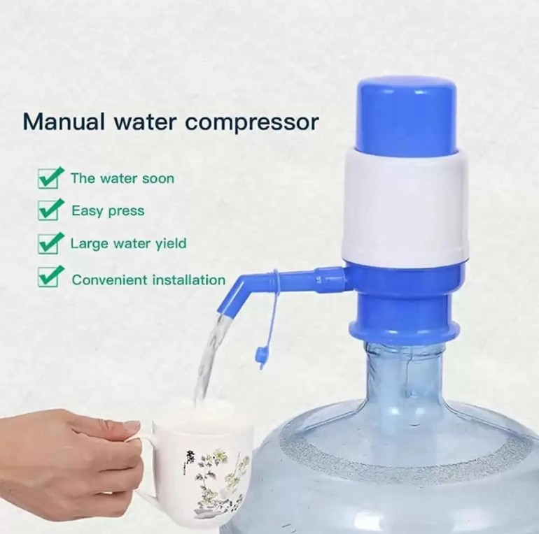 Picture of Hand press manual water pump dispenser - Manual Water Pump For Bottle - Easily Dispense Water From Bottles With This Manual Water Pump Dispenser - Providing Convenience For Your Home Or Office