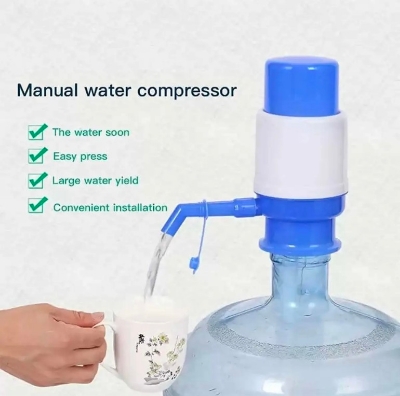 Picture of Hand press manual water pump dispenser - Manual Water Pump For Bottle - Easily Dispense Water From Bottles With This Manual Water Pump Dispenser - Providing Convenience For Your Home Or Office