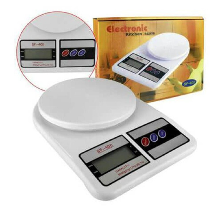 Picture of Electronic Kitchen Scale, Digital Lcd Display, weight upto10 Kg or 10,000G - Weight Machine - Weight Machine Digital - weight scale