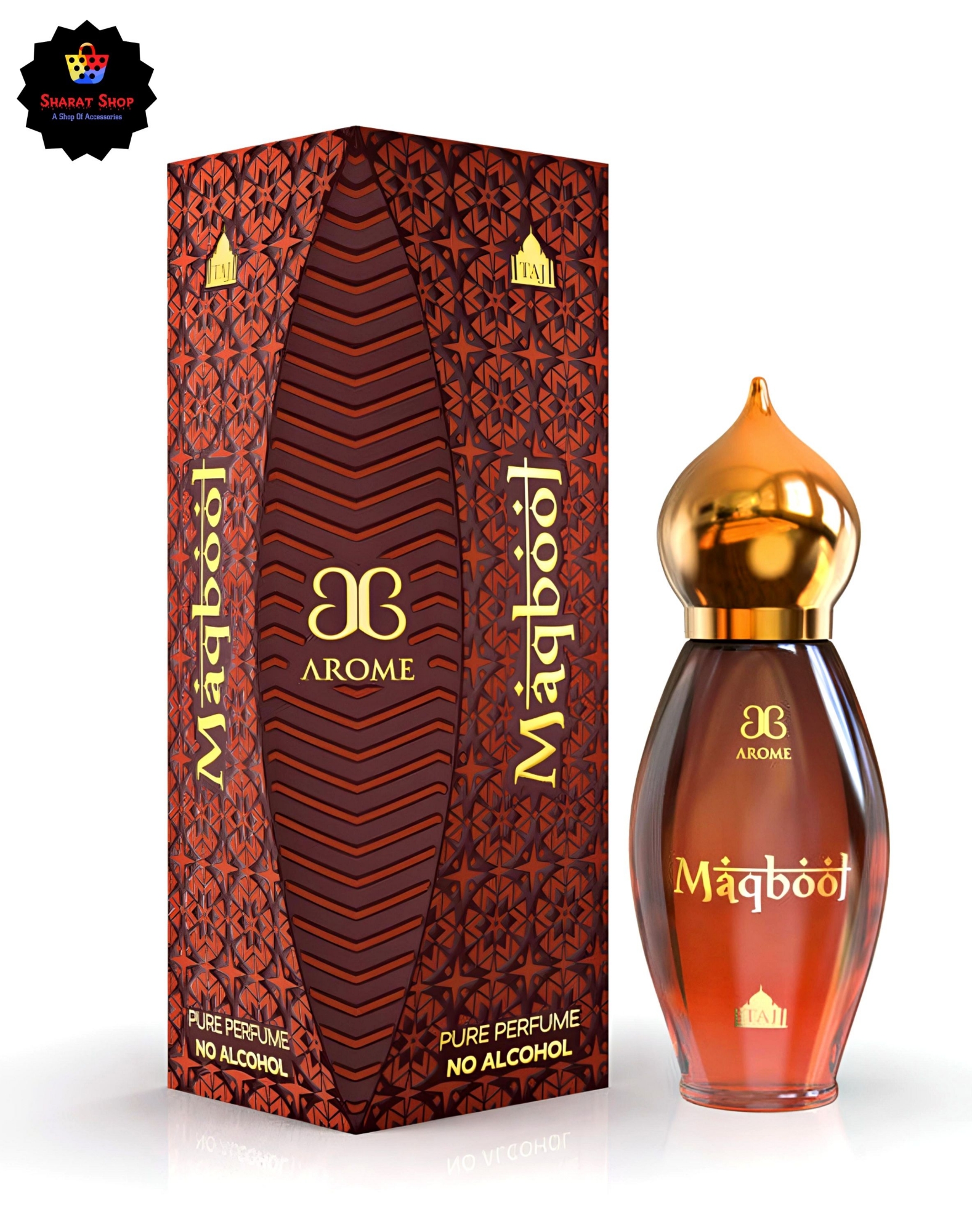 Picture of Arochem Maqbool Attar Taj Series Ator Luxurious Royal Perfume Oil - 9ML (Made In India)