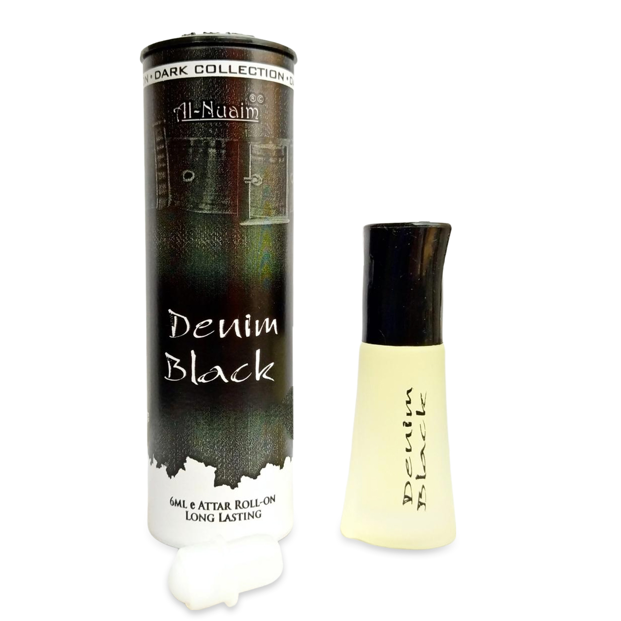 Picture of Al Nuaim Denim Black Roll On Attar Non Alcoholic Long Lasting Perfume - 6ml