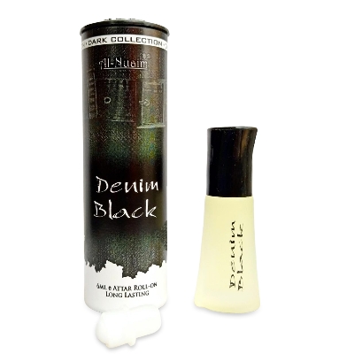 Picture of Al Nuaim Denim Black Roll On Attar Non Alcoholic Long Lasting Perfume - 6ml