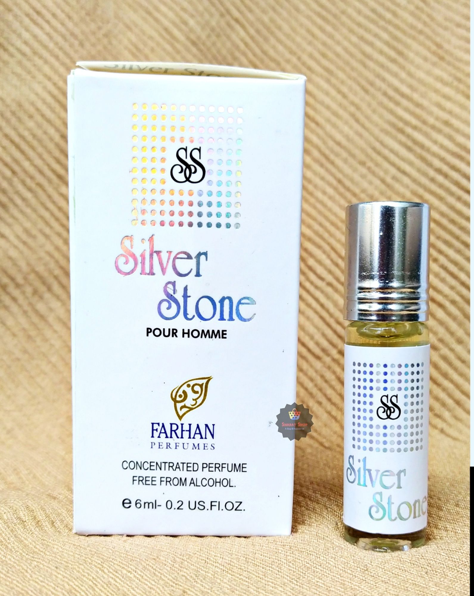 Picture of Silver Stone Concentrated Perfume Oil Attar Long Lasting Non-alcoholic Fragrance Ator - 6ml