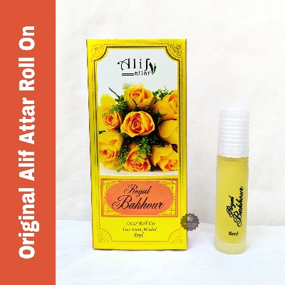 Picture of Alif Royal Bakhour Attar Long Lasting Bakhoor Roll On Non Alcoholic Perfume (Halal) - 8ml