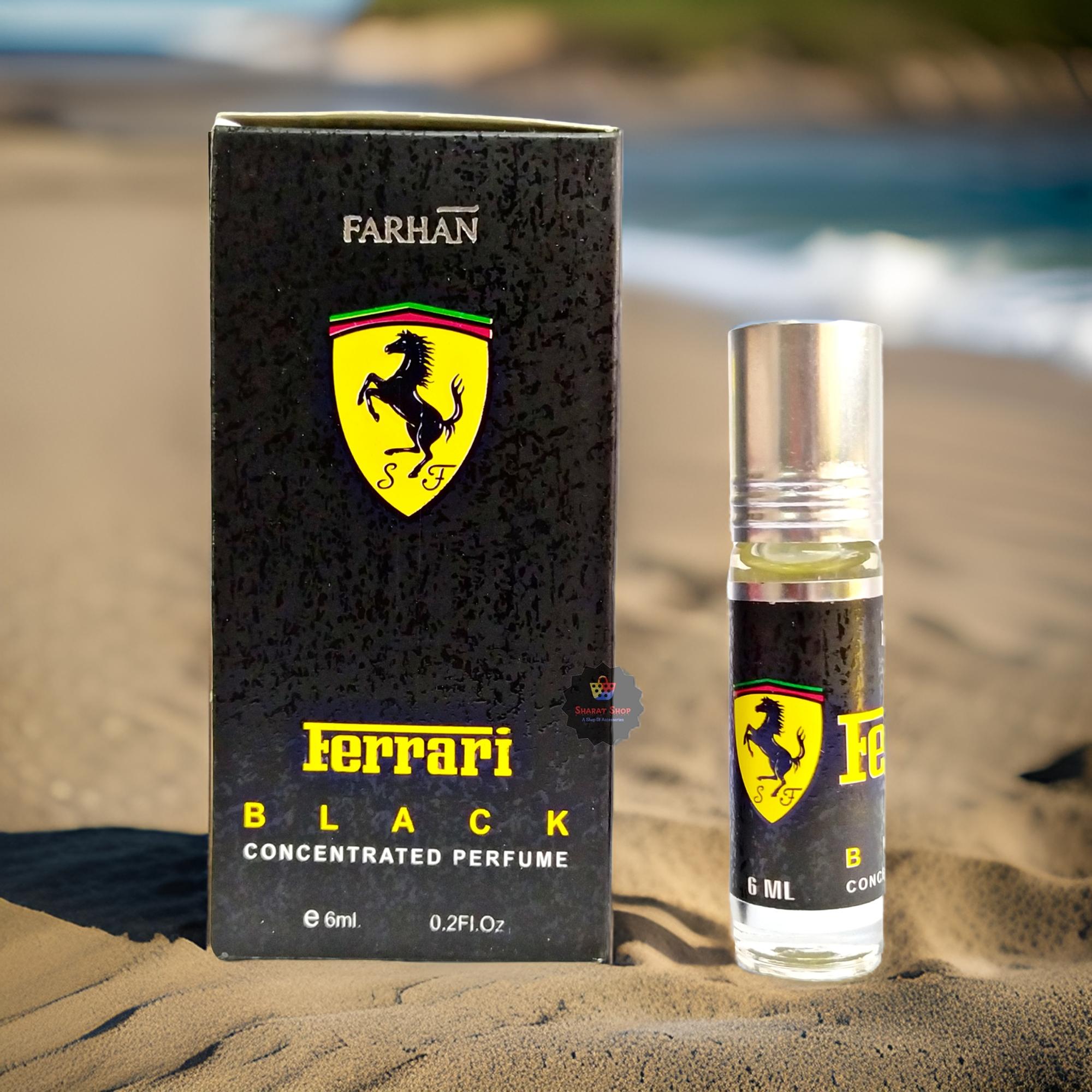 Picture of Ferrari Black Concentrated Perfume Oil Attar Long Lasting Non-alcoholic Fragrance Ator - 6ml
