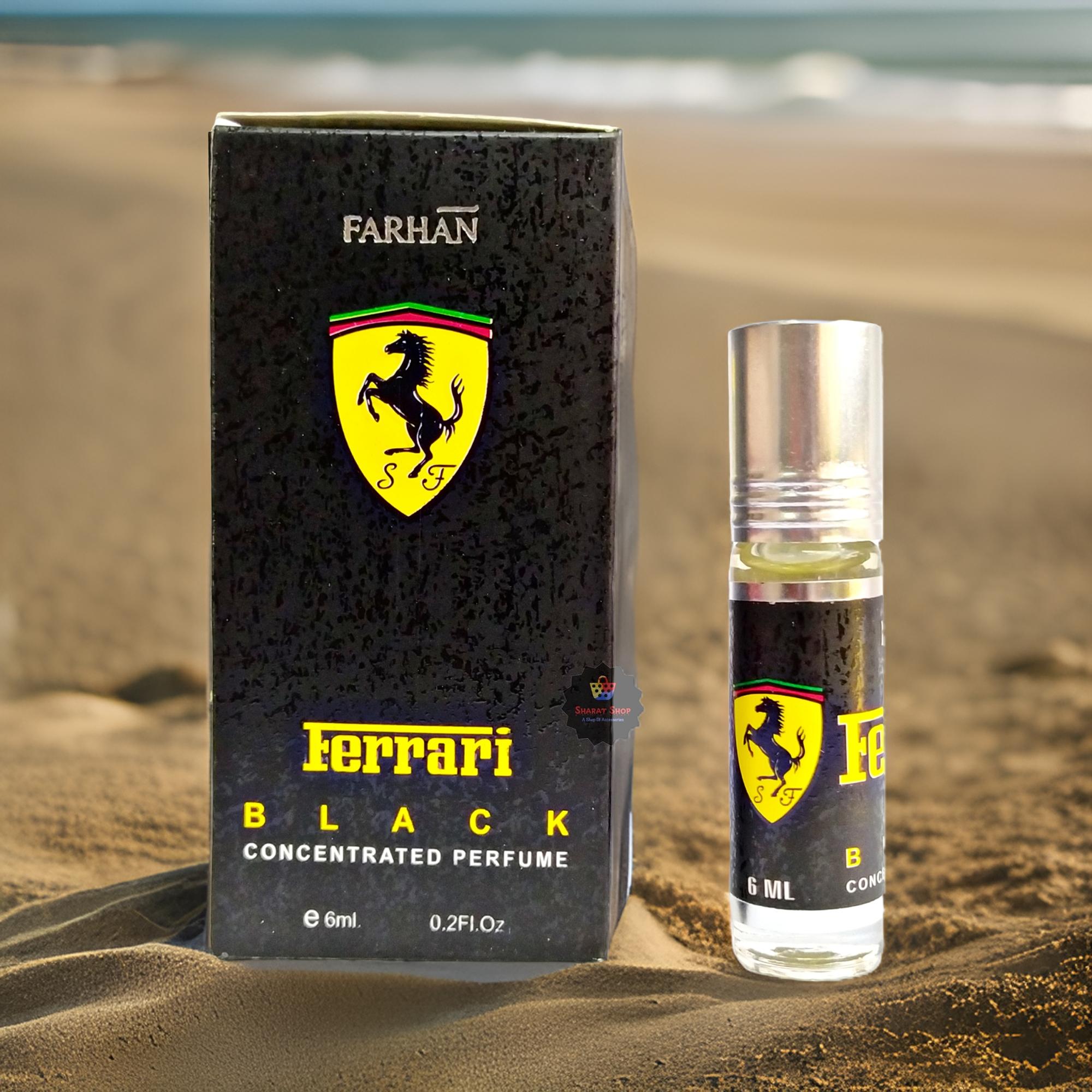 Picture of Ferrari Black Concentrated Perfume Oil Attar Long Lasting Non-alcoholic Fragrance Ator - 6ml