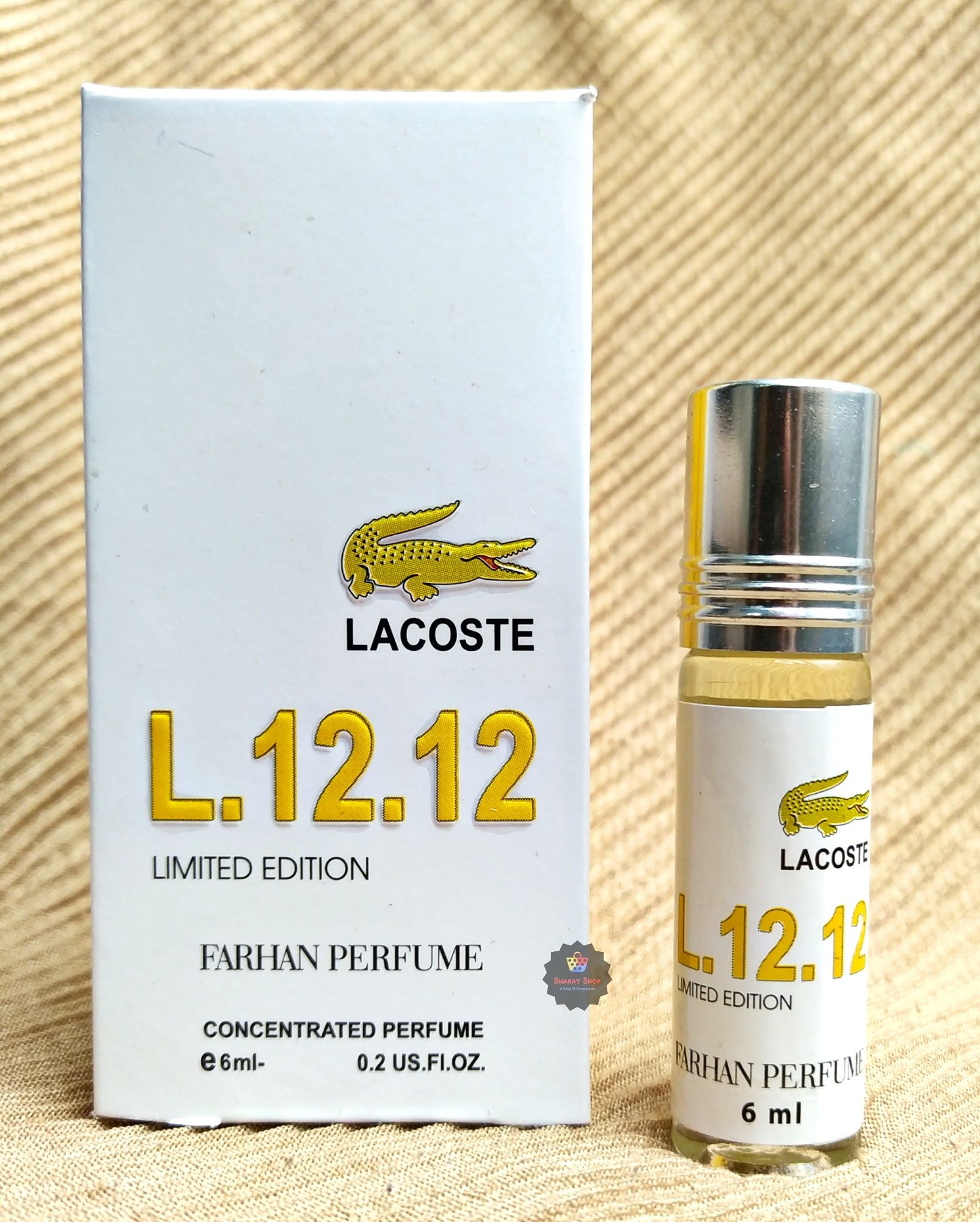 Picture of Lacoste_L.12.12 Concentrated Perfume Oil Limited Edition Roll On For Men Long Lasting Attar Non-alcoholic Fragrance - 6ml