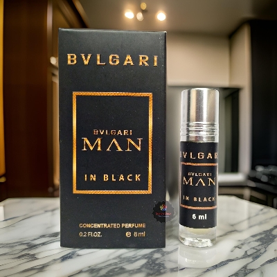 Picture of Man In Black For Man Concentrated Perfume Oil Long Lasting Non-alcoholic Fragrance - 6ml
