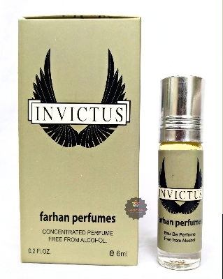 Picture of INVICTUS Concentrated Perfume Oil Long Lasting Non-alcoholic Fragrance - 6ml