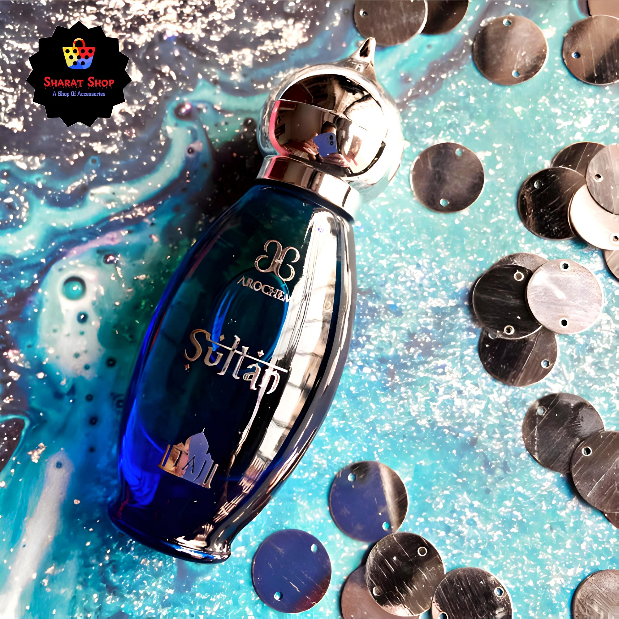 Picture of Arochem Sultan Attar Taj Series Ator Luxurious Royal Perfume Oil - 9ML (Made In India)