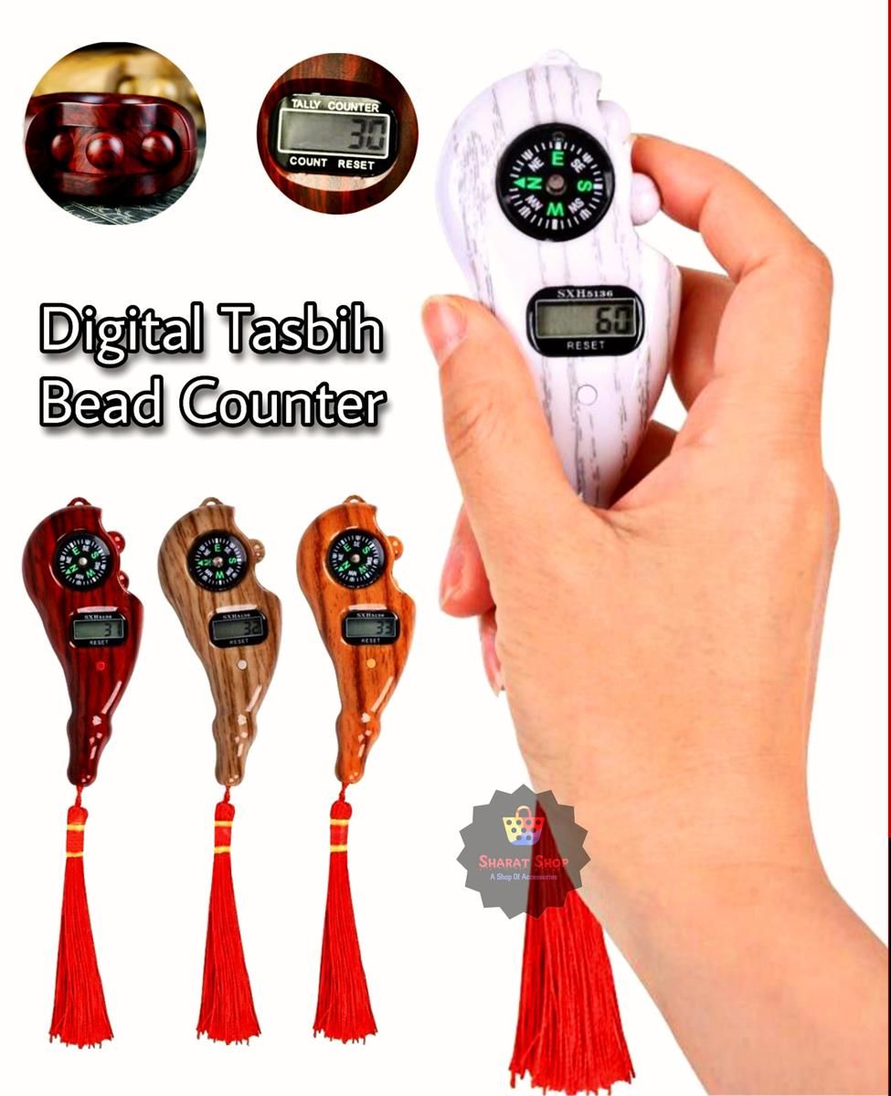 Picture of Digital Counting Tasbih With Rotating Prayer Beads Portable Led Islamic Prayer Tasbeeh For Muslim - 1Pc