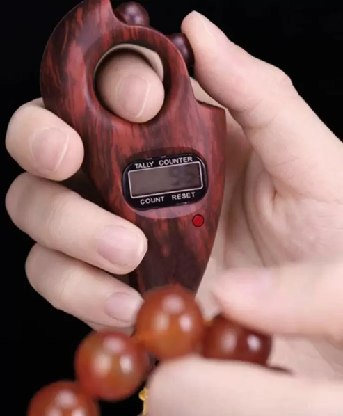 Picture of Digital Counting Tasbih With Rotating Prayer Beads Portable Led Islamic Prayer Tasbeeh For Muslim - 1Pc