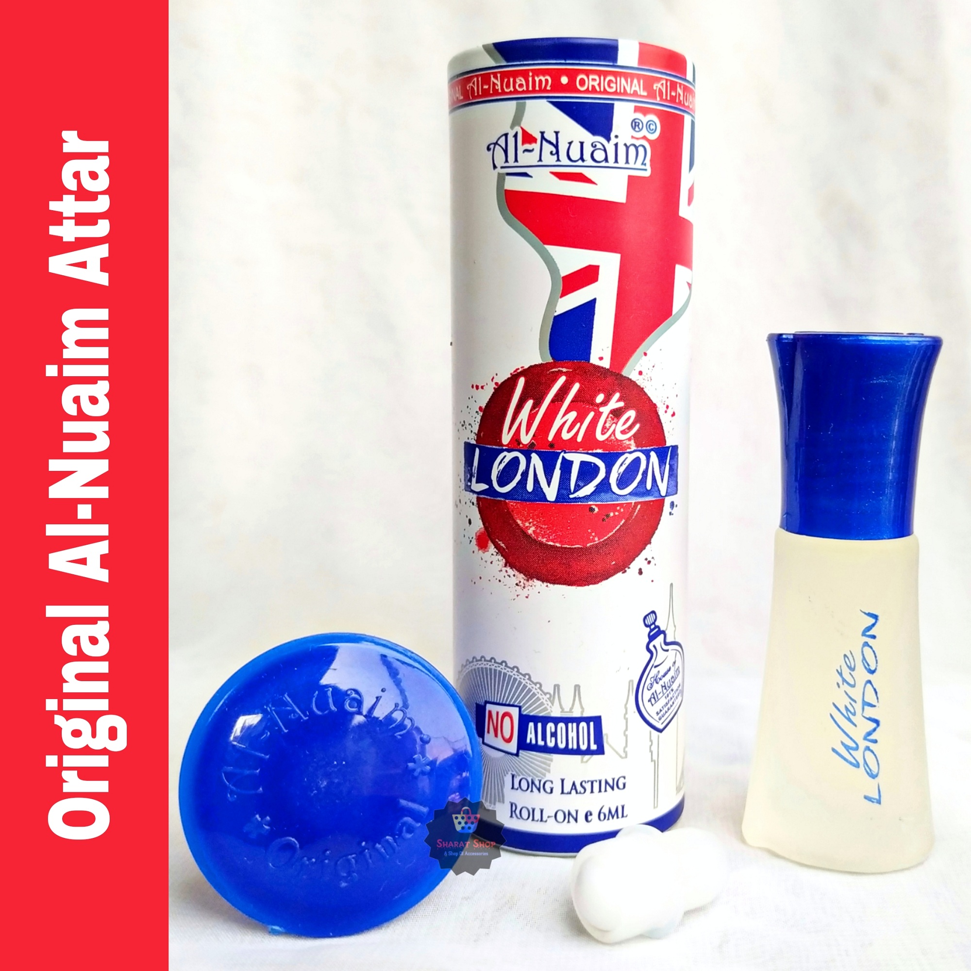 Picture of Al Nuaim White London Roll On Attar Non Alcoholic Long Lasting Perfume - 6ml