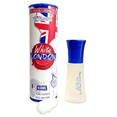 Picture of Al Nuaim White London Roll On Attar Non Alcoholic Long Lasting Perfume - 6ml
