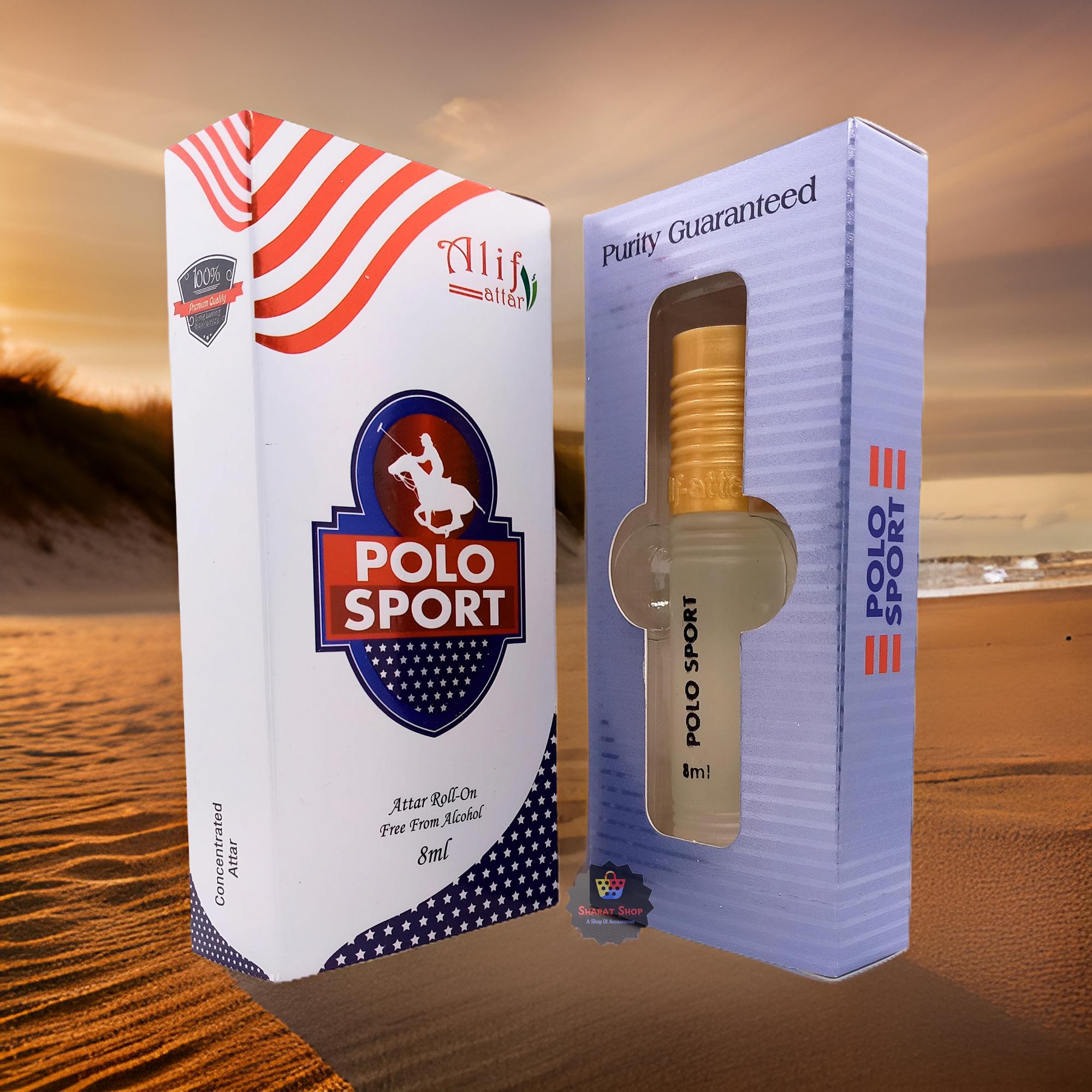 Picture of Alif POLO SPORT Attar Long Lasting Bakhoor Roll On Non Alcoholic Perfume (Halal) - 8ml