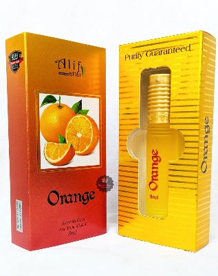 Picture of Alif Orange Attar Long Lasting Roll On Non Alcoholic Perfume (Halal) - 8ml