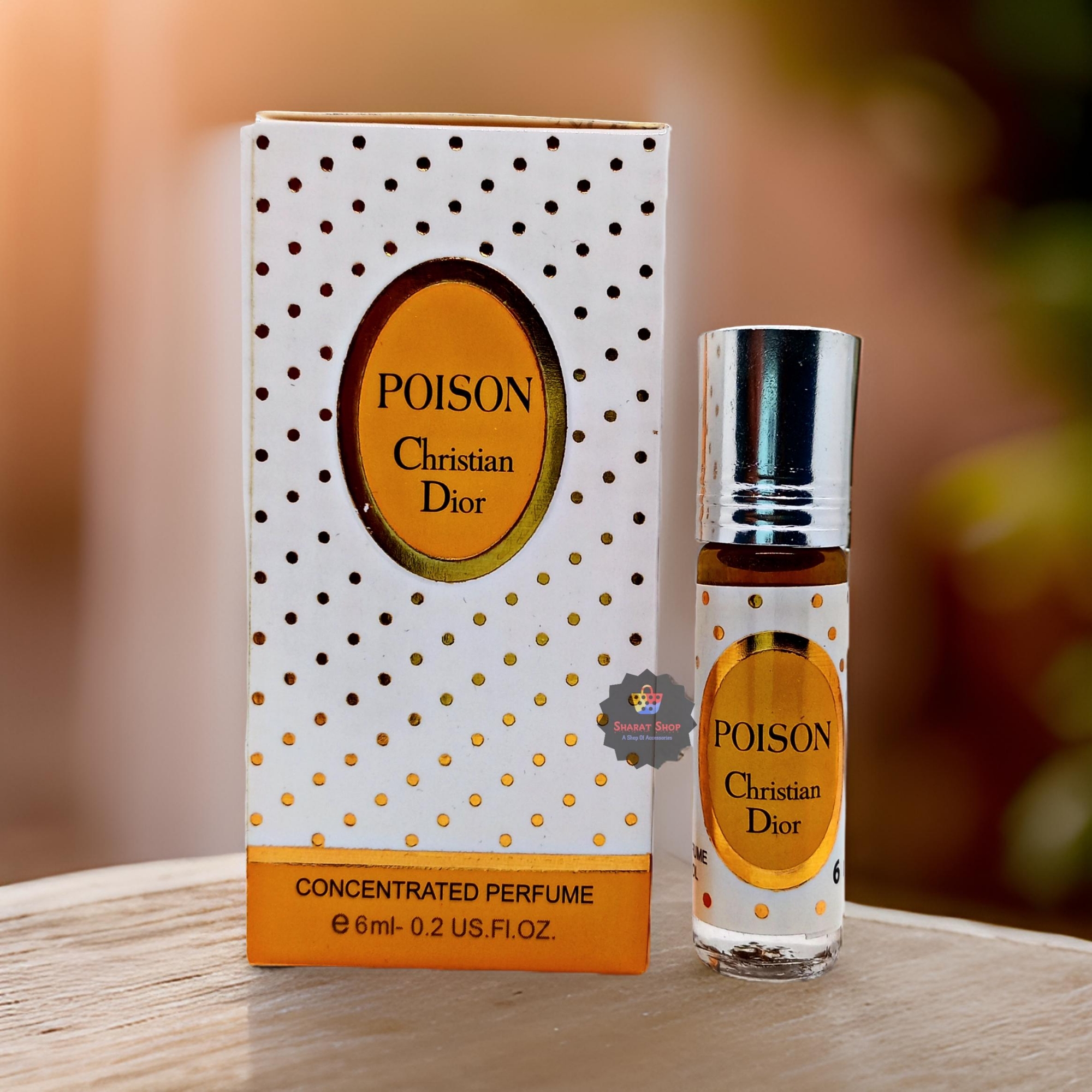 Picture of Dior Poison Concentrated Perfume Oil Long Lasting Non-alcoholic Fragrance - 6ml