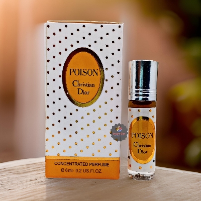 Picture of Dior Poison Concentrated Perfume Oil Long Lasting Non-alcoholic Fragrance - 6ml