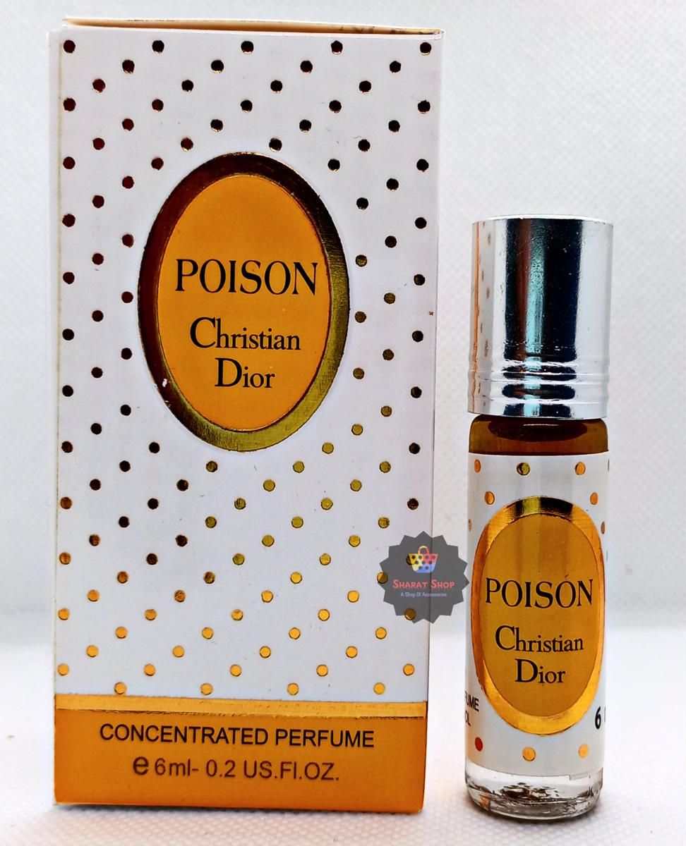 Picture of Dior Poison Concentrated Perfume Oil Long Lasting Non-alcoholic Fragrance - 6ml