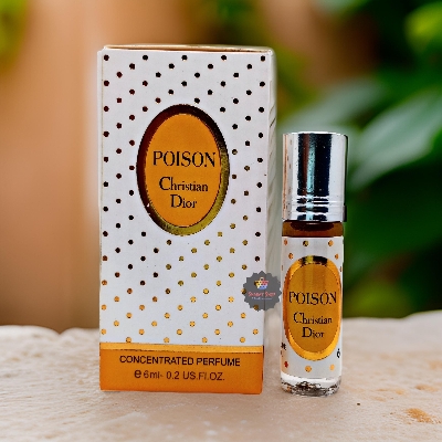 Picture of Dior Poison Concentrated Perfume Oil Long Lasting Non-alcoholic Fragrance - 6ml