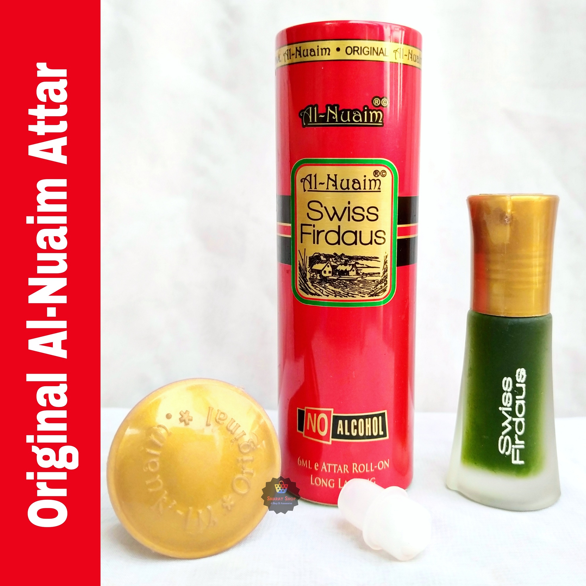 Picture of Al Nuaim Swiss Firdaus Roll On Attar Non Alcoholic Long Lasting Perfume - 6ml
