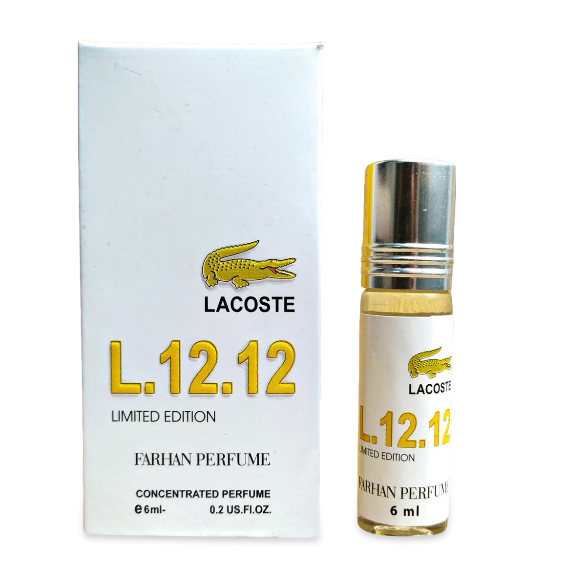 Picture of Lacoste_L.12.12 Concentrated Perfume Oil Limited Edition Roll On For Men Attar Non-alcoholic Fragrance - 6ml
